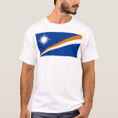 Flagge der Marshall-Inseln T-Shirt (Vorderseite)