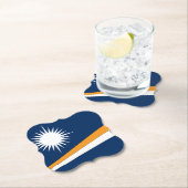 Flagge der Marshall-Inseln Untersetzer (Vor Ort)