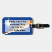 Flagge der Marshall Islands Easy ID Persönliche Da Gepäckanhänger (Vorderseite horizontal)