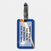 Flagge der Marshall Islands Easy ID Persönliche Da Gepäckanhänger (Rückseite vertikal)