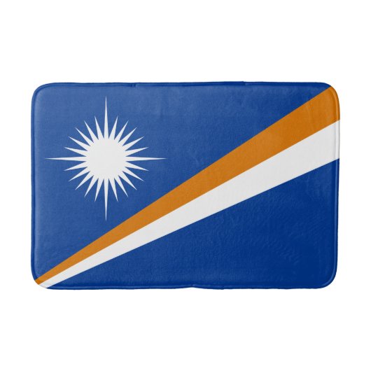 Flagge der Marshallinseln Badematte (Vorderseite)