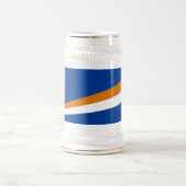 Flagge der Marshallinseln Bierglas (Mittel)