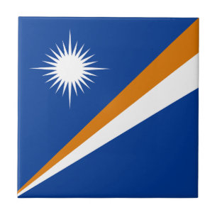 Flagge der Marshallinseln Fliese