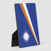 Flagge der Marshallinseln Fotoplatte (Seite)