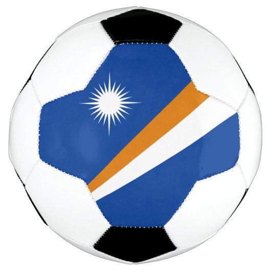 Flagge der Marshallinseln Fußball (Vorderseite)