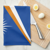 Flagge der Marshallinseln Geschirrtuch (Viertel Falte)