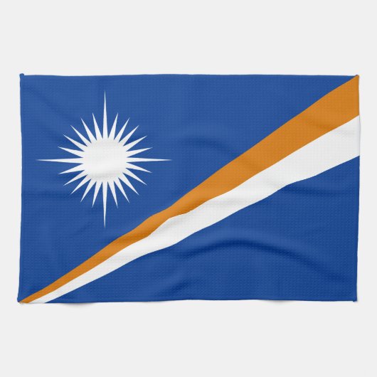 Flagge der Marshallinseln Geschirrtuch (Horizontal)