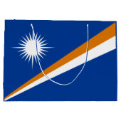 Flagge der Marshallinseln Große Geschenktüte (Rückseite)