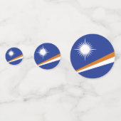Flagge der Marshallinseln Konfetti (Vorderseiten)