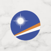 Flagge der Marshallinseln Konfetti (Klein Vorderseite)