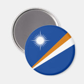 Flagge der Marshallinseln Magnet (Vorderseite/Rückseite)