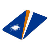Flagge der Marshallinseln Magnet (Linke Seite)