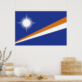 Flagge der Marshallinseln Poster (Küche)