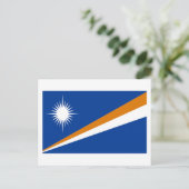 Flagge der Marshallinseln Postkarte (Stehend Vorderseite)