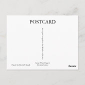 Flagge der Marshallinseln Postkarte (Rückseite)