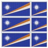 Flagge der Marshallinseln Stoff (Nahaufnahme)