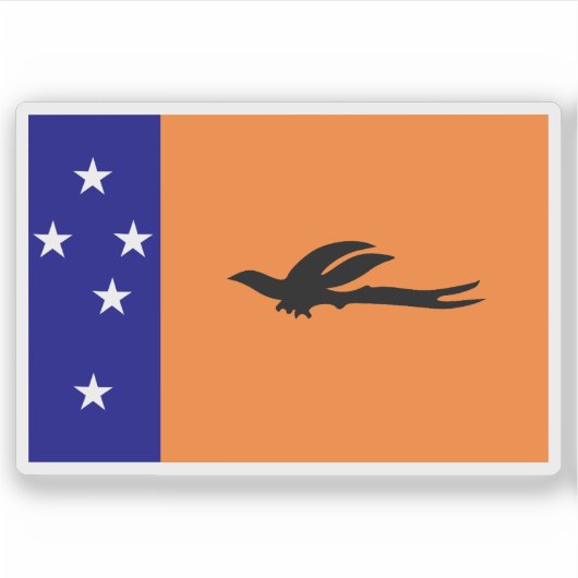 Flagge der Meso-Melanesier, Melanesien, Ozeanien Aufkleber (Vorderseite)