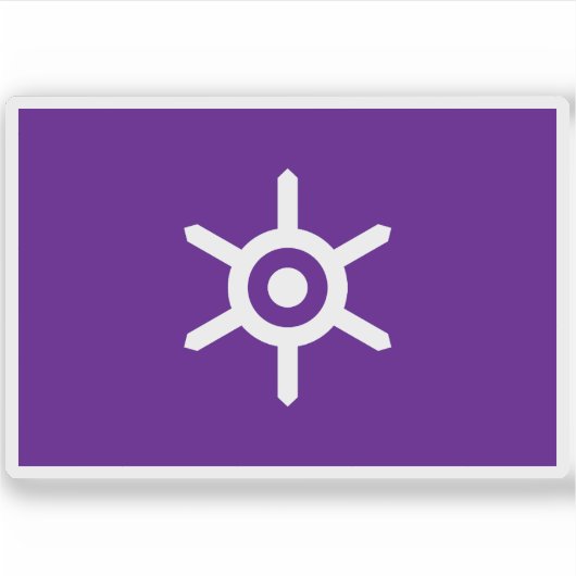 Flagge der Metropole Tokio, Japan Aufkleber (Vorderseite)