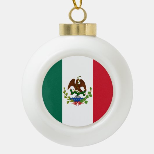 Flagge der Mexikanischen Republik: 1824-1835, Sant Keramik Kugel-Ornament (Vorderseite)