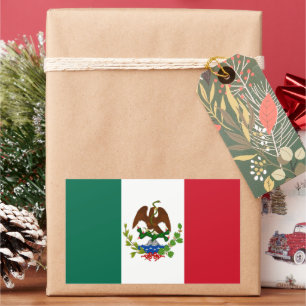 Flagge der Mexikanischen Republik: 1824-1835, Sant Rechteckiger Aufkleber