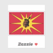 Flagge der Mohawk-Kriegergesellschaft (Rotisken’ra Aufkleber (Blatt)