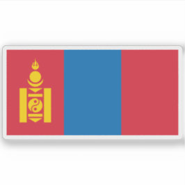 Flagge der Mongolei Aufkleber