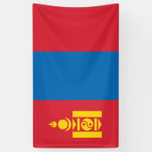 Flagge der Mongolei Banner (Vertikal)