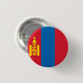 Flagge der Mongolei Button (Vorne & Hinten)