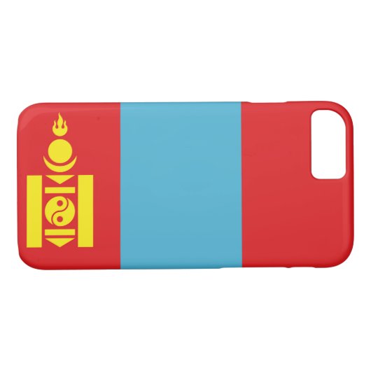 Flagge der Mongolei Case-Mate iPhone Hülle (Rückseite (Horizontal))