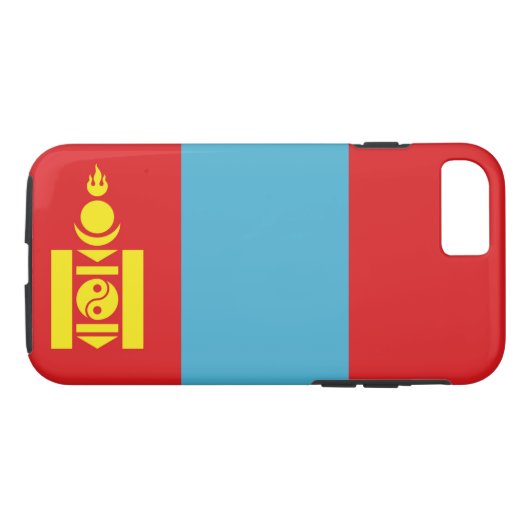 Flagge der Mongolei Case-Mate iPhone Hülle (Rückseite (Horizontal))