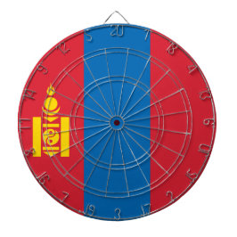 Flagge der Mongolei Dartscheibe