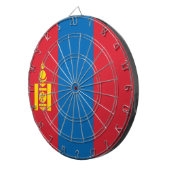Flagge der Mongolei Dartscheibe (Vorderseite rechts)