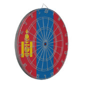 Flagge der Mongolei Dartscheibe (Vorderseite Links)