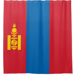 Flagge der Mongolei Duschvorhang