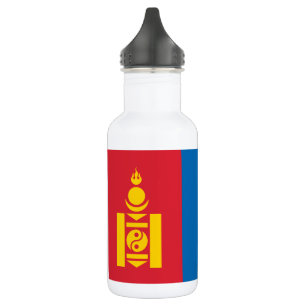 Flagge der Mongolei Edelstahlflasche