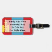 Flagge der Mongolei Einfach Personalausweis Gepäckanhänger (Vorderseite horizontal)