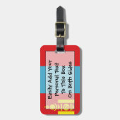 Flagge der Mongolei Einfach Personalausweis Gepäckanhänger (Vorderseite vertikal)