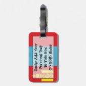 Flagge der Mongolei Einfach Personalausweis Gepäckanhänger (Rückseite vertikal)