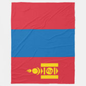 Flagge der Mongolei Fleecedecke (Vorderseite)