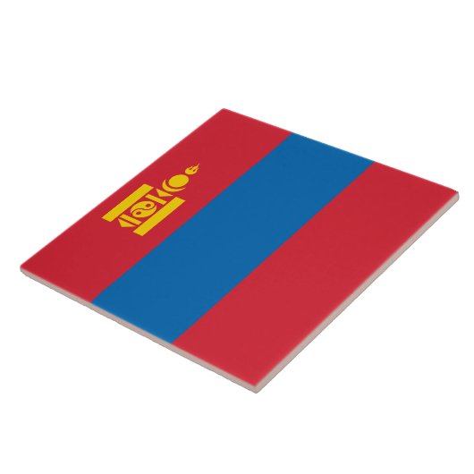 Flagge der Mongolei Fliese (Seite)