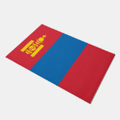 Flagge der Mongolei Fußmatte (Schrägansicht)
