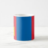 Flagge der Mongolei Kaffeetasse (Mittel)
