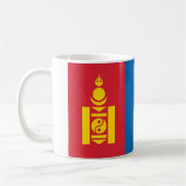 Flagge der Mongolei Kaffeetasse (Links)