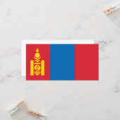 Flagge der Mongolei Karte (Vorderseite/Rückseite Beispiel)