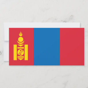 Flagge der Mongolei Karte