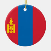 Flagge der Mongolei Keramik Ornament (Vorne)