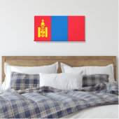 Flagge der Mongolei Leinwanddruck (Insitu (Schlafzimmer))