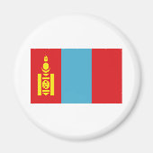 Flagge der Mongolei Magnet (Vorne)