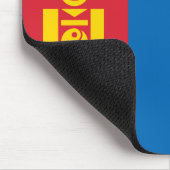 Flagge der Mongolei Mousepad (Ecke)