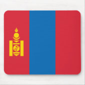 Flagge der Mongolei Mousepad (Vorne)